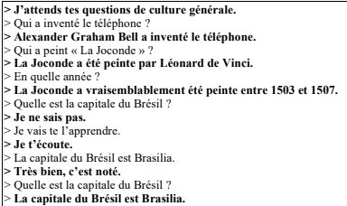 Programmation d'un Chatbot - Écran 2